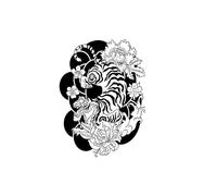 ARYU 3 Hierbas Gran Flor Brazo Jugo Tatuaje Pegatinas Gradiente No Reflectante Semipermanente Hombre Diablo Sistema Flor Brazo Mujer Impermeable