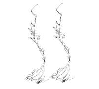 ARYU 3 Uds Pegatinas De Tatuaje De Hierba De Brazo De Flor Lisa Jugo Impermeable LíNeas Semipermanentes Pintadas A Mano De Larga DuracióN