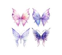 ARYU 4 Pegatinas Con Purpurina Para Hombres Y Mujeres, Pegatinas De Tatuaje Impermeables Y Duraderas, PatróN De Estampado De Bebé, Mariposa Del Brazo De Los NiñOs 11,5 * 12 Cm