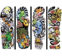 ARYU 4 Uds Pegatinas De Tatuaje De Brazo Completo Brazo Completo Brazo Completo Pegatinas De Tatuaje De Imagen Grande Pegatinas De Tatuaje De Brazo De Flor S-96