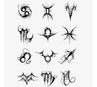 ARYU 4 unidades. Llama la atención con nuestras increíbles 4 calcomanías de tatuajes pequeños: impermeables, duraderas y de alta gama tanto para hombres como para mujeres