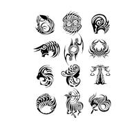 ARYU 4 unidades. Llama la atención con nuestras increíbles 4 calcomanías de tatuajes pequeños: impermeables, duraderas y de alta gama tanto para hombres como para mujeres