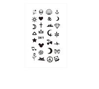 ARYU Pegatinas Para Tatuajes De 4 Dedos De Jugo De Hierbas Simuladas No Reflectantes