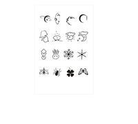 ARYU Pegatinas Para Tatuajes De 4 Dedos De Jugo De Hierbas Simuladas No Reflectantes