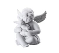 Arzberg Rosenthal 69054-000102-90531 - Figura Decorativa de ángel con Conejo (6,5 cm, 1 Unidad), Color Blanco Mate