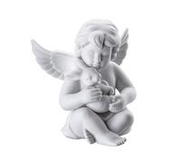 Arzberg Rosenthal 69055-000102-90531 - Figura Decorativa (10,5 cm), diseño de ángel con Conejo, Color Blanco Mate