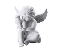 Arzberg Rosenthal 69055-000102-90532 - Figura Decorativa de ángel con Farol (10,5 cm), Color Blanco Mate