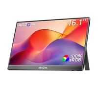 ARZOPA [Ganador del Red Dot 2026] Monitor Portátil 16,1", FHD IPS 100% sRGB, USB-C y Mini HDMI, Protección Ocular, con Soporte Integrado, para PC, Mac, PS5 y Xbox - Z1C