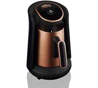 Arzum Okka OK0010 Cafetera turca, cafetera de 2 tazas, acero, llenado directo y detección automática de nivel de preparación, tecnología de autolimpieza 710 W