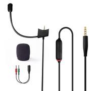 Arzweyk Micrófono de repuesto compatible con auriculares Bose QuietComfort 35 II, QC35 II, QC35, cable de micrófono Boom con interruptor de silencio para PS4, PS5, Xbox One, PC, portátil