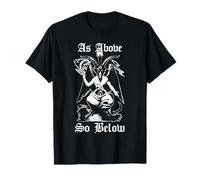 As Above So Below Baphomet Black Magic Devil Camiseta Camiseta
