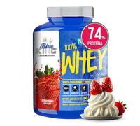 AS American Suplement | Whey Protein | Aumenta la Masa Muscular y Fuerza | Proteinas Whey | Evita el Catabolismo | Sabores Deliciosos | Contiene Creatina (1.8kg - Fresa)