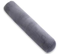 AS AWESLING Almohada corporal para adultos, almohada de cuerpo completo para dormir, almohada cervical redonda larga, almohada de refuerzo, almohada corporal para dormir de lado con funda (gris, 120 x