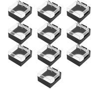 AS Axis Spindleon 10 Tapas Abatibles Compatible con Parada de Emergencia 16 mm 24x22x15 mm Protector Transparente para Panel Orificio 16 mm para Botones Start Stop