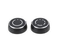 AS Axis Spindleon 2 Perillas de Control de Volumen de Radio de Coche Cubierta de Ajuste 97064292901 Compatible con Porsche 981/991 Boxster/Cayman