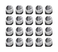 AS Axis Spindleon 20x Condensadores Electrolíticos smd 47 µf 35 v 6x5 mm Polarizados para Filtrado de Alimentación Compatible con Circuitos pcb