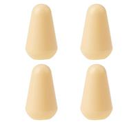 AS Axis Spindleon 4 pomos de interruptor de 5 vías para guitarra de 18 x 11 mm, color crema, ranura de 5 x 1,2 mm, compatible con Stratocaster