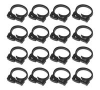 AS Axis Spindleon 40 Clips de Sujeción para Mangueras de 18 Mm A 20 Mm para Acuarios Y Estanques de Plástico Negro