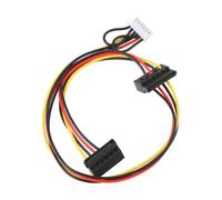 AS Axis Spindleon Cable de alimentación SATA dual de 6 pines a 37 cm, adaptador divisor de 15 pines SATA para HDD SSD compatible con placa base Acer