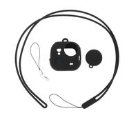 AS Axis Spindleon Funda protectora de silicona para cámara deportiva con tapa de lente compatible con Insta360 GO Ultra, color negro