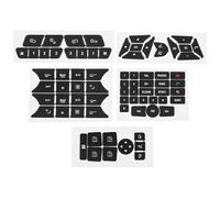 AS Axis Spindleon Kit de Pegatinas para Botones de Reparación de Coche Consola Central de Puerta Y Panel de Control Multimedia para Asientos (Juego 1)