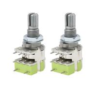 AS Axis Spindleon Pack de 2 Potenciómetros Doble Sección 50K con Interruptor b503 r125gs r125g M7x0.75 Montaje en Panel para Grabadora