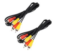 AS Axis Spindleon Paquete de 2 Cables AV RCA Compuesto 1,8 m 6 ft Compatible con Nintendo Entertainment System NES Consola
