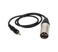 AS Axis Spindleon TRS de 3,5 mm a XLR de 3 Pines Cable Micrófono Balanceado 50 cm Patch Corto Compatible con Sony UWP-V1 UWP-D11 UWP-D21