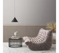AS Creation Papel Pintado Tiras Madera Panel Media Pared