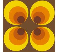 Livingwalls Papel pintado Retro Vision 701312 Estilo 70s 10,05x0,53 m marrón/amarillo/naranja