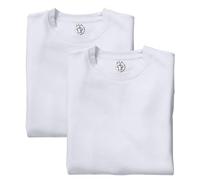 AS DE CAMISETAS | Pack de 2 Camisetas Manga Corta para Hombre y Mujer 100% Algodón | Camiseta de Cuello Redondo, T-Shirt Unisex - 190gr (FR/ES, Letras, 5XL, Regular, Regular, Blanco)