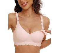 As Fairy Sujetador de Lactancia sin Aros, Sujetador Cómodo sin Costuras, Acolchado de Forma Natural, Suave para Dormir de Maternidad con Extensor de Brasier Extra