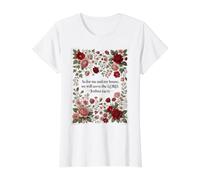 As for Me and My House, We Will Serve The Lord - Joshua 24 Camiseta gráfica económica, Mujer, Blanco, M