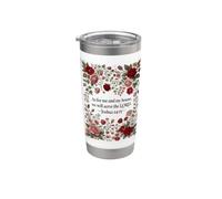 As for Me and My House, We Will Serve The LORD - Joshua 24 Vaso térmico de acero inoxidable de doble pared