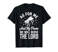 As For Me and My Piano We Will Serve The Lord Camiseta
