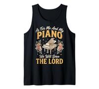 As For Me and My Piano We Will Serve The Lord Camiseta sin Mangas