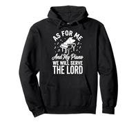 As For Me and My Piano We Will Serve The Lord Sudadera con Capucha