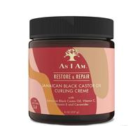 -As I Am- Crema de peinado "Jamaican Black Castor Oil" -227gr- Ceramidas reforzadoras de fibra y aceite de ricino -APTO MÉTODO CURLY-