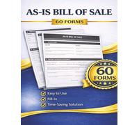 As-Is Bill of Sale: Property Transfer Form Book to Sell or Buy in Present Condition