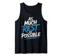 As Much Rest As Possible Prioridades para Dormir Perezoso - Camiseta sin Mangas