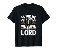 As My House We Servimos Al Señor Christian Dad Camiseta