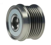 AS-PL AFP0016 Rueda libre de alternador Compatible con OPEL Corsa D Hatchback S07 Meriva B Monospace S10, FIAT 500 312 PANDA 169 GRANDE PUNTO 199 PUNTO 199