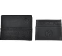 AS Roma 163444 Roma - Juego de Cartera y Tarjetero Unisex para Adulto, Negro, 23 x 18 x 3 cm