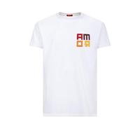 AS Roma RM Camiseta, Color Blanco, XL Unisex Adulto