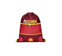 AS Roma Seven - Mochila - A.S. Roma fútbol - Verso la Victoria, amarillo y rojo - Mochila con cierre de cordón - Bolsa Easy Bag Sport - Mochila deportiva para niño