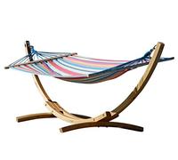 AS-S 320cm Soporte de Hamaca Madera de alerce Blanca - Caleta con Hamaca