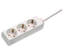 as - Schwabe 11331 - Regleta de 3 enchufes (3 m, H05VV-F 3G1,5, IP20, uso en interior), color blanco