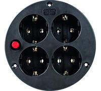 as - Schwabe 4 enchufes de 230 V / 16 A - protección de Contacto y protección térmica - para Tambor de Cable - Repuesto para enrollacables - Made in Germany - IP20, 10542