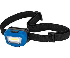 as - Schwabe 42825 - Faro recargable LED COB con sensor "HD200 | 200 lúmenes - 6500 K luz diurna - linterna frontal recargable - 2 modos - luz de trabajo - azul - IP54, 42825