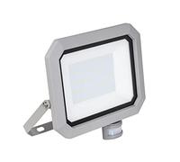 as - Schwabe 46408 Foco LED Slimline CHIP 50W con detector de movimiento, muy estrecho, W, 230 V, plata, 50 W